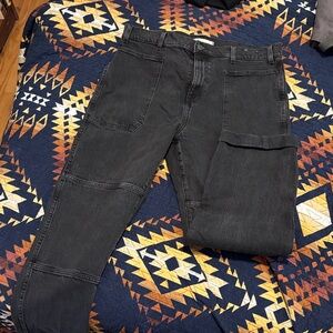 the '90s straight utility jean in camplin wash madewell size 32